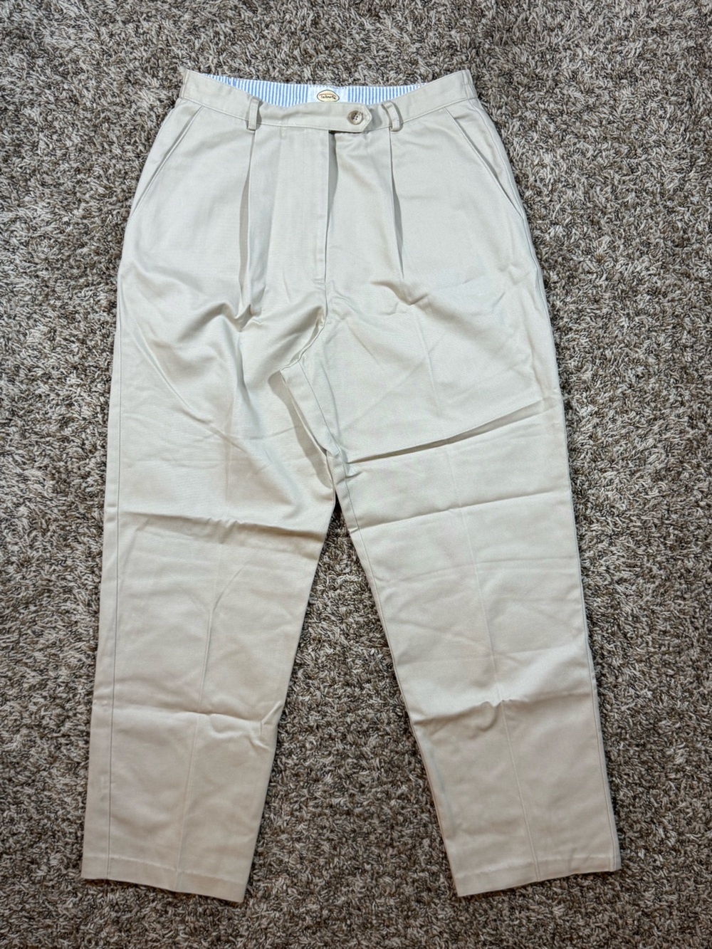 Talbots Men's Cream Chino Pants